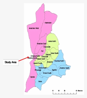 Map Of Anambra State, Nigeria Showing The Study Area - Map Of Anambra State Nigeria