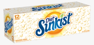 Diet Orange - Diet Sunkist Orange Soda, 12 Fl Oz Cans, 12 Pack