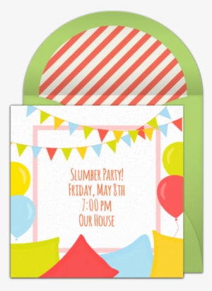 Slumber Party Online Invitation - Party