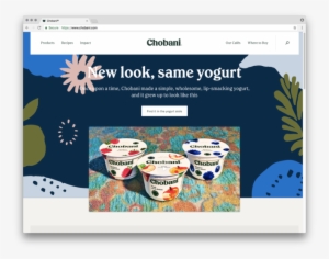 Website - Re-imagination Of Chobani