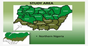 Map Of Nigeria Showing The Study Area - Atlas