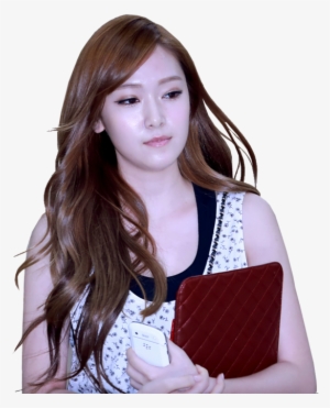 Jessica Clutching Her Laptop Case And Phone Ready To - Girls' Generation