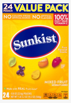 Sunkist Mixed Fruit Flavored Snacks