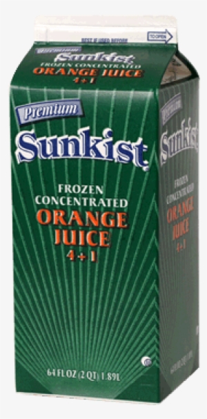 Sunkist Orange Juice Frozen Concentrate 100% 64oz Carton - Frozen Concentrated Oj Brands