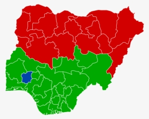 Nigeria's 2011 Presidential Election Results, Green - Nigeria Map