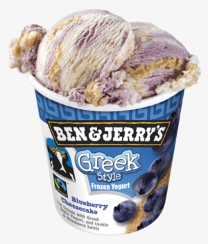 Ben & Jerry's Greek Style Blueberry Cheesecake - Ben And Jerrys Frozen Yogurt, Greek, Banana Peanut