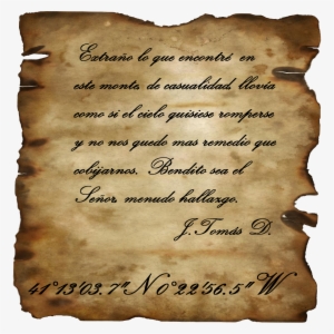 Este Es El Adverso Del Pergamino - Old Parchment