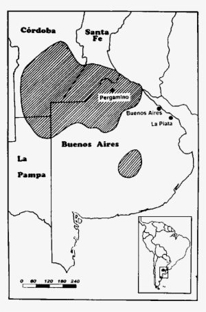 The Map Shows The Area Where Ahf Is Endemic In Central - Diagram