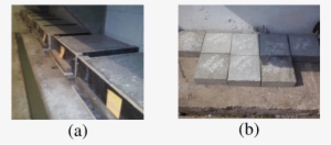 Placas De Concreto Com As Fôrmas De Madeira (b) As - Sand