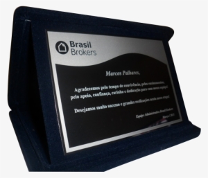 Placas De Homenágem - Brasil Brokers
