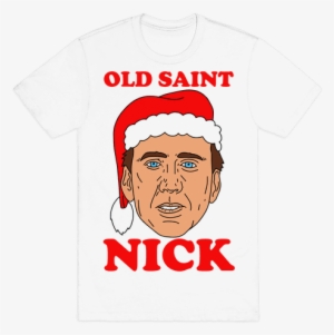 Old Saint Nick Mens T-shirt - Elon Musk Smoking Weed Shirt