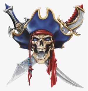 Teamspeak 3 Server Banner - Pirate Skull And Swords