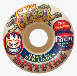 Spitfire Formula Four Daan Sideshow 52mm 99du White - Daan Van Der Linden Spitfire Wheels