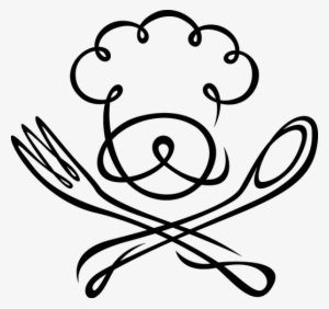 Sticker Toque Du Chef - Spoons And Forks Cartoon