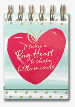 Apple Heart Spiral Note Pad - Apple