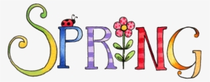 Here In The Northern Hemisphere, We Will Mark The Spring - Word Spring Clip Art