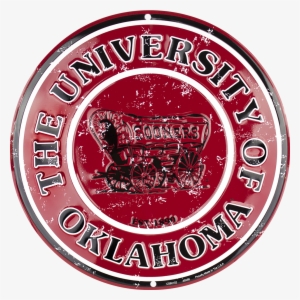 Oklahoma Sooners Circle Sign