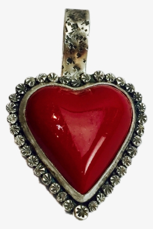 Lawrence Baca Red Heart Enhancer - Locket