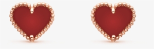 Sweet Alhambra Heart Earstuds, - Van Cleef & Arpels Sweet Alhambra Gold