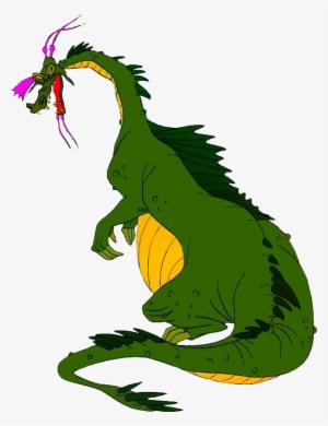 He Has A Green Complexion,large Nose,violet Horns,violet - Dragon's Lair Singe Png