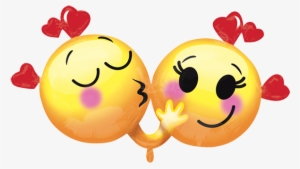 Emoticones Enamorados 28 Pulgadas Globo Metálico - Emoji Birthday Love