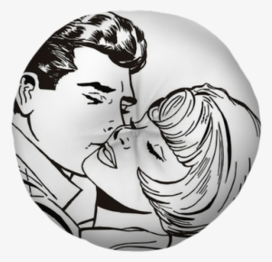 Ilustracion De Una Pareja De Enamorados Tufted Floor - Love