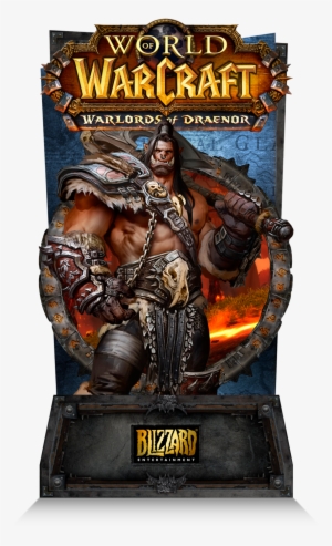 Wowwod Standee 03 1500px - World Of Warcraft: Warlords Of Draenor Logo Customized