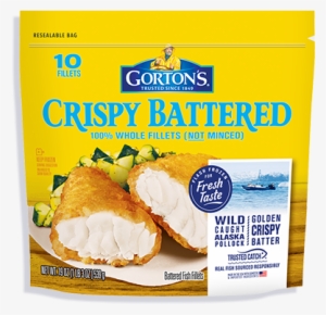Crispy Battered Fish Fillets - Gorton's Simply Bake Salmon, Roasted Garlic & Butter