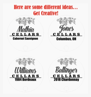 Wine Barrel Template Options - Graphic Design