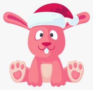 Christmas Hat Bunny Png Transparent - Portable Network Graphics