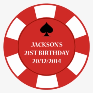Casino Chip Birthday Birthday Party Personalised Favour - Intermediate Colors On Color Wheel