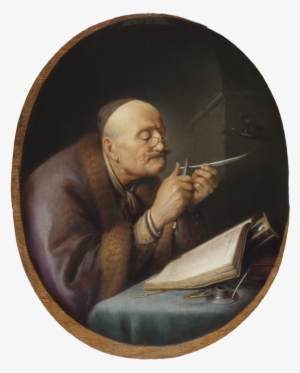 Scholar Sharpening His Quill