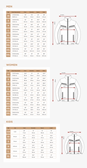 Size Chart - Architecture