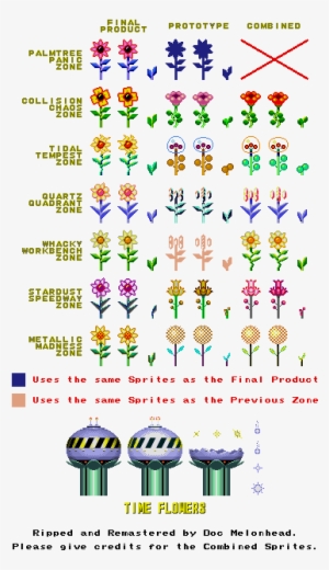 Time Flowers - Sonic The Hedgehog Flowers