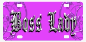 Boss Lady Bling Classic License Plate - Boss Lady Bling Travel Mug