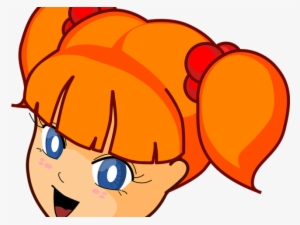 Red Hair Clipart Little Girl Head - Girl Face Clipart Png