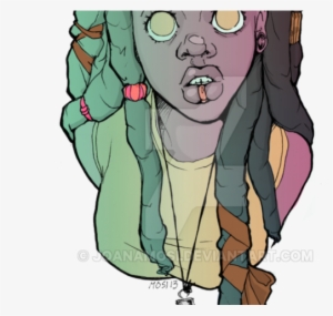 Rastas Clipart Woman - Rasta Drawing
