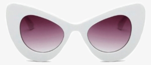 Itgirl Shop Up Corners Volume Sunglasses Aesthetic - White Sunglasses Mini Cat Eye
