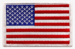 American Flag Patch White - American Flag Patch Iron