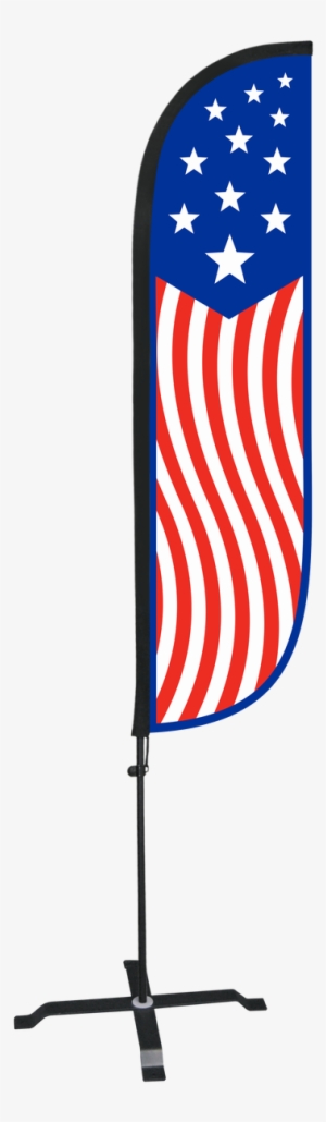 5ft American Flag Old Glory 2 Feather Flag X Stand