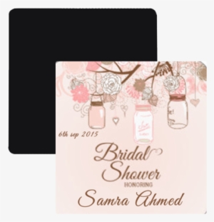 Photo Magnet - Mason Jars Invitation Vector