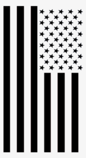 Free Black And White American Flag Png