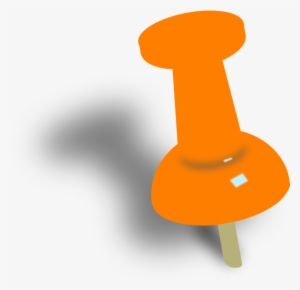 Orange Push Pin Png