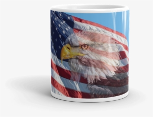 Usa Flag With Bald Eagle