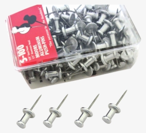5/8" Push Pins - Alvin M4-100 Alum Push Pins 1-2 Pt Bx-100