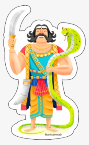Mahishasura Fridge Magnet - Refrigerator Magnet