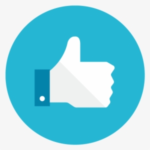 Pulgar-arriba - Youtube Round Logo Blue