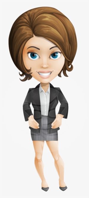 Business Woman Vector Png Download - Cartoon
