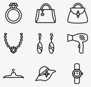 Woman Accessories - Icon For Dashboard Lines