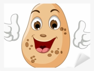 Vinilo Pixerstick Papa Lindo De La Historieta El Pulgar - Potato Thumbs Up